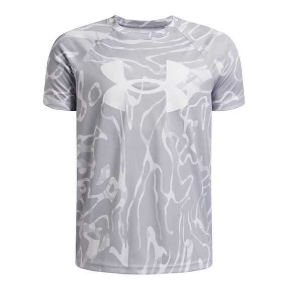 Under Armour Boys' Tech Big Logo Printed Short-Sleeve T-Shirt Front Image