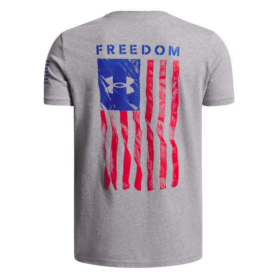 Under Armour Boys' Freedom Flag Short-Sleeve Shirt Back Image