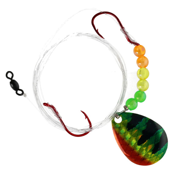 Image of Eagle Claw Crawler Harness Spinner Rig in Firetiger.