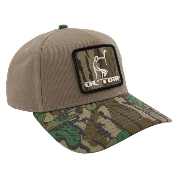 Image of the Drake Waterfowl Lost Hat X Ol' Tom Hybrid Square Cap in Mossy Oak Greenleaf