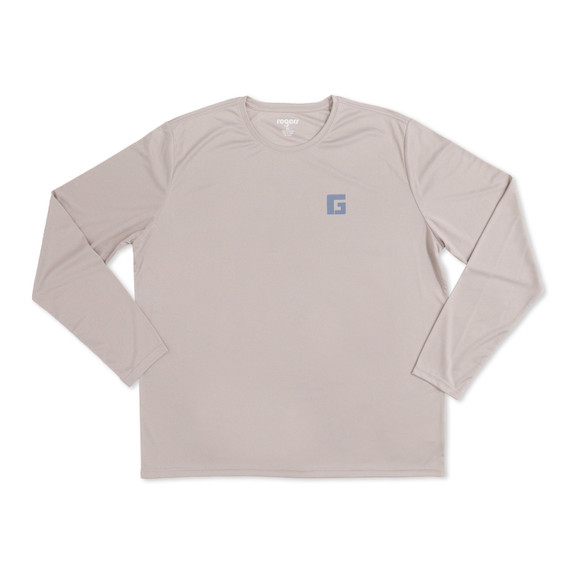 Front folded Image of Rogers Watercolor Mallard Management Long Sleeve Tee.