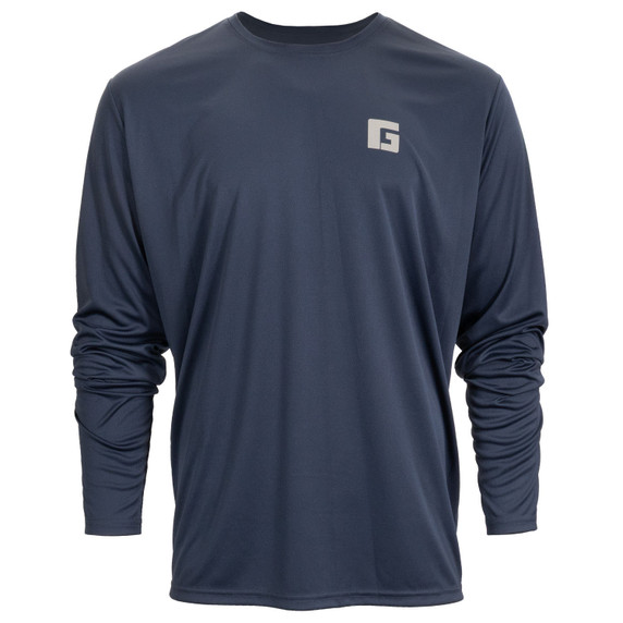 Front Image of Rogers Patriotic Pintail Moisture Management Long Sleeve Tee.