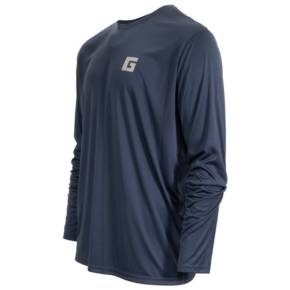 Tilted Image of Rogers Patriotic Pintail Moisture Management Long Sleeve Tee.