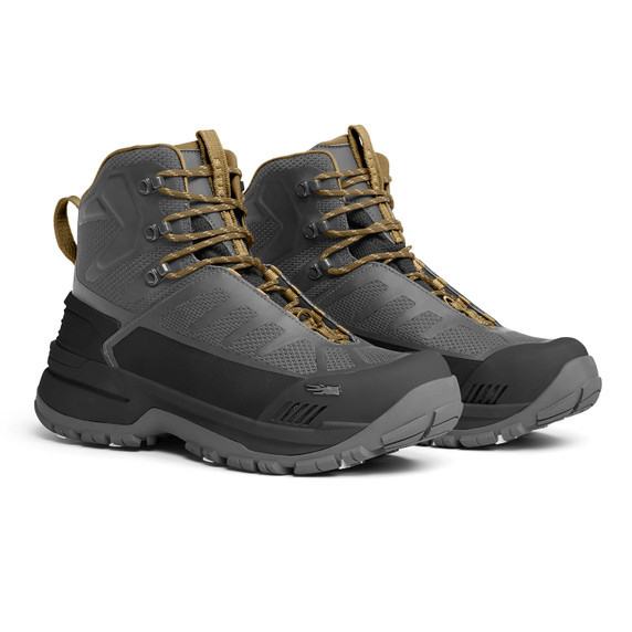 Image of the Sitka CrossCurrent Rubber Wading Boots in Metal Grey