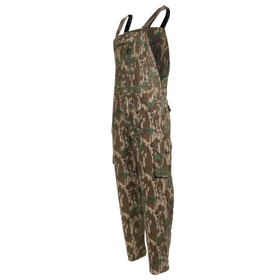 Tilted Image of Rogers Stretch Cotton Bibs + Bug Protection.