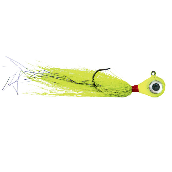 Image of Head Hunter Lures Rock Knocker Bucktail Jig in Yellow