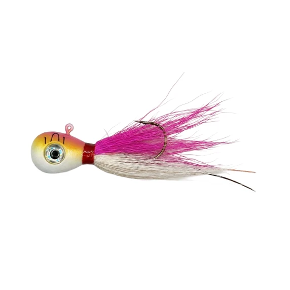 Head Hunter Lures Kidney Bucktail Jig in Pink Shiner