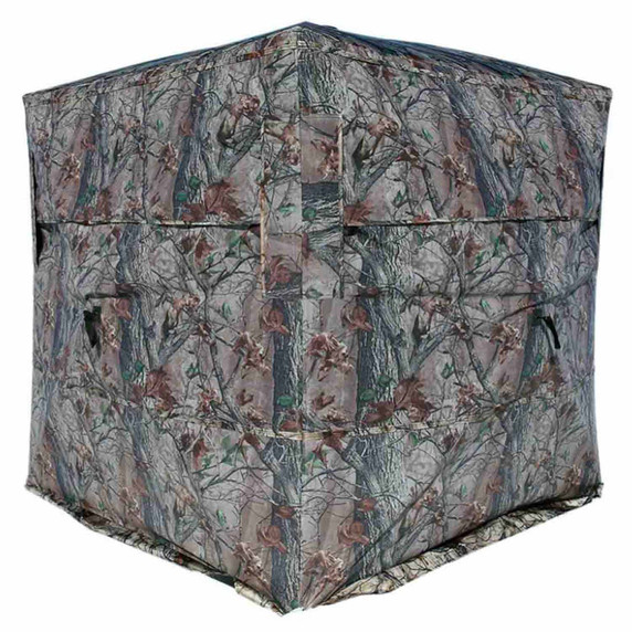 Back Image of the Muddy Outdoors Prevue 2-Man See-Through Ground Blind.