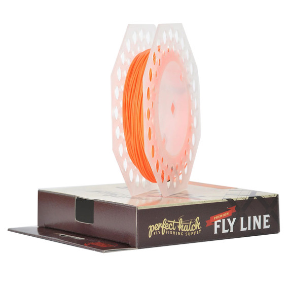 Spool and Box Image of the Perfect Hatch Premium Fly Line.