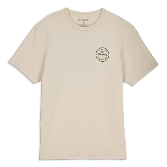 Front image of the Simms Rounder T-Shirt in Natural