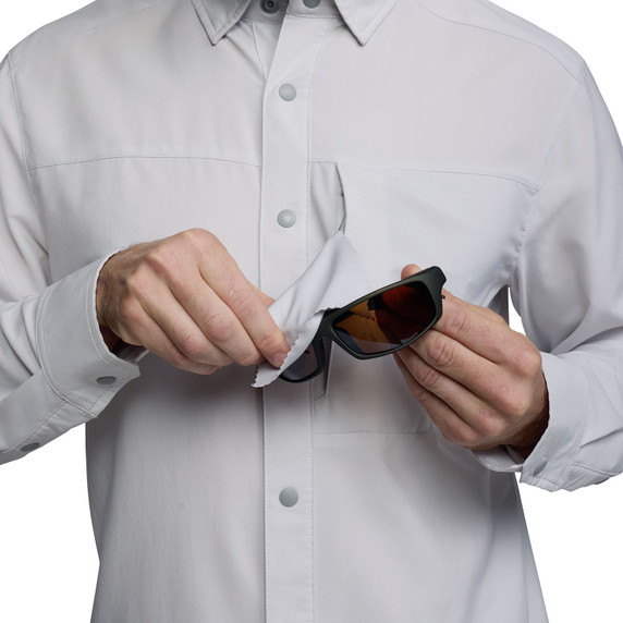 Microfiber Lens Cloth Image on the Sitka Guard Sun Long-Sleeve Shirt.