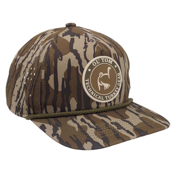 Image of the Drake Waterfowl Ol' Tom Perforated Cap in Mossy Oak Original Bottomland