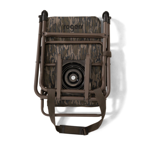 Folded bottom image of the Rogers Workin Man 360 Swivel Chair.