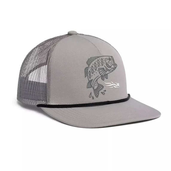 Image of the Sitka Target Hi Pro Trucker Hat in Pebble Grey Bass