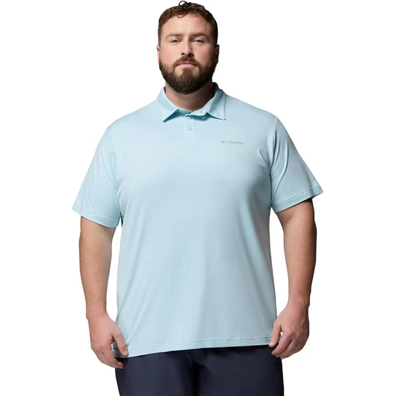 Image of the Columbia Parsons Point Polo in Marine Light Heather