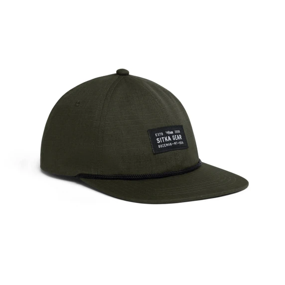 Image of the Sitka Insignia Unstructured Snapback in Cypress Green