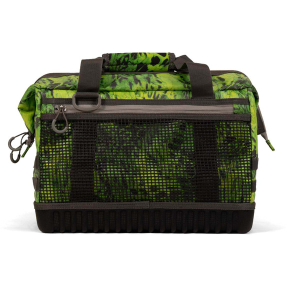 Back image of the FishTacker Superday Tackle Bag in Amped.