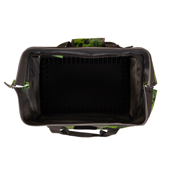 Inside image of the FishTacker Superday Tackle Bag in Amped.