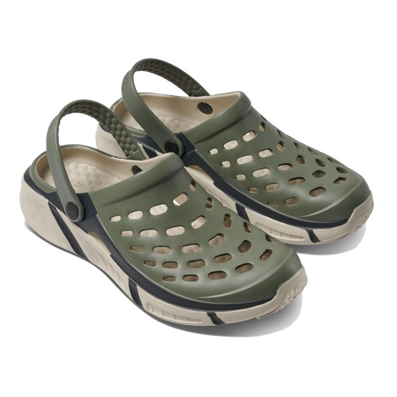 Image of the Joybees Trekking Clog in Light Sage-Beige