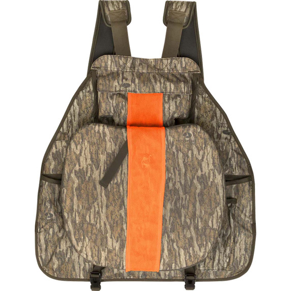 Back orange stripe image of the Drake Time & Motion Easy-Rider Turkey Vest