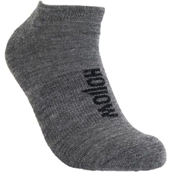 Image of the Hollow Alpaca No-Show Socks in Grey