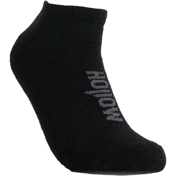 Image of the Hollow Alpaca No-Show Socks in Black