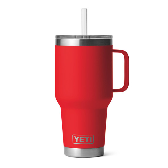 Image of the Rambler 35 oz. Straw Mug 2.0 with Straw Lid in Rescue Red