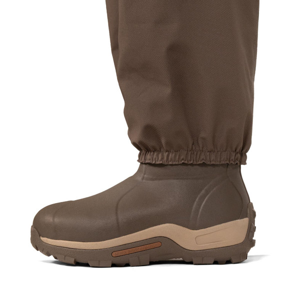 Side boot cuff image of the Rogers R-PRO Breathable Hip Boot Muck Boot.