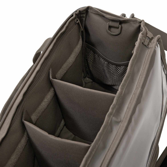 Inside Dividers Image of the EcoEvo Elite Range Bag.
