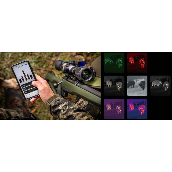 Image of the Nocpix Bolt P25R Thermal Rifle Scope LRF - 256x192 25mm colors.