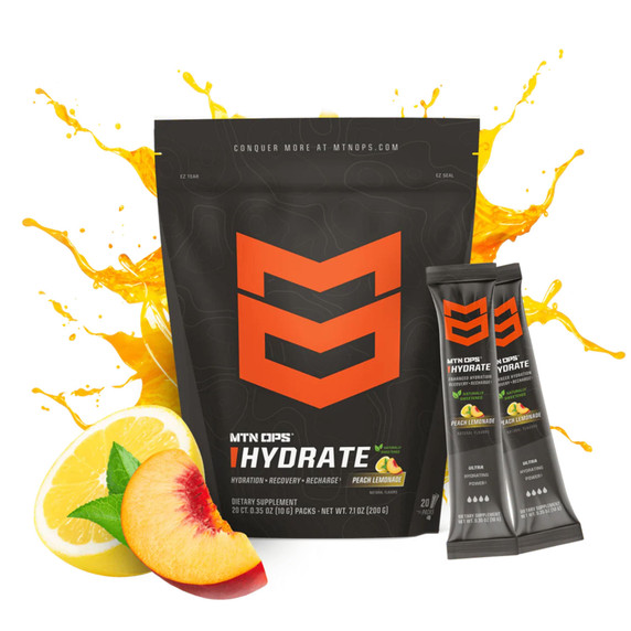 Image of the MTN OPS Hydrate Trail Pack in Peach Lemonade