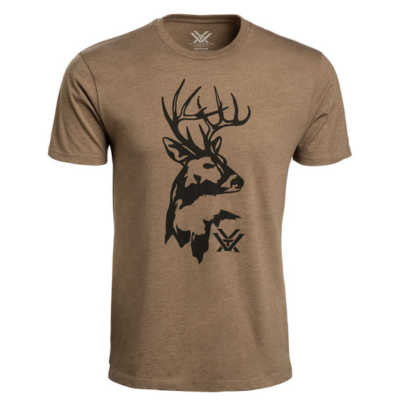 Front Product Image of the Vortex Wild Reveal Short-Sleeve T-Shirt in Coyote Heather