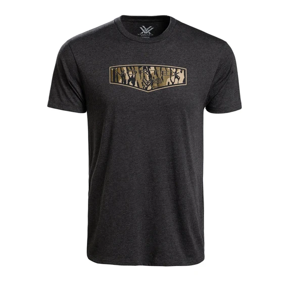 Image of the Vortex Mossy Oak Bottomland Shield Logo Short Sleeve T-Shirt.