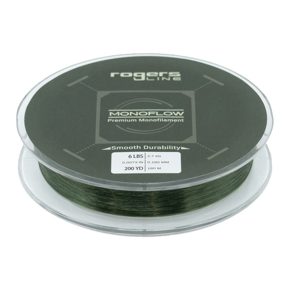 Tilted image of the  Rogers Monoflow Premium Monofilament.