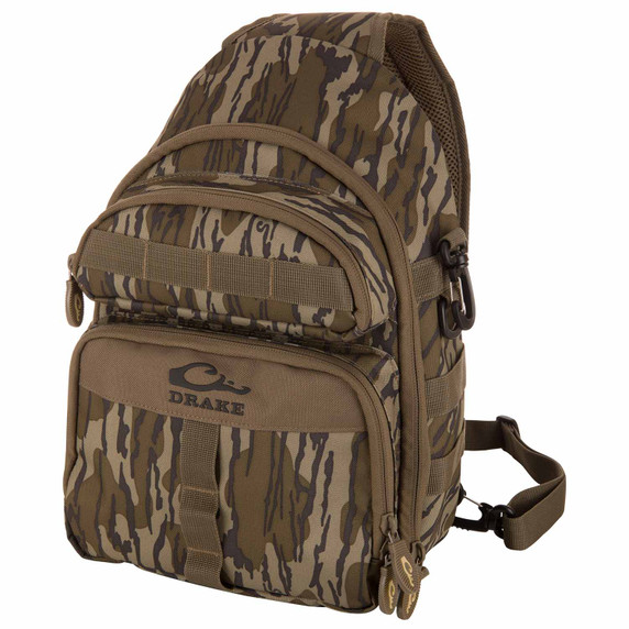 Front Angled Image of the Drake Waterfowl Hardline Sling Pack.