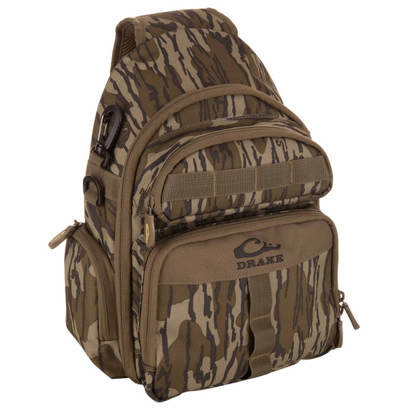 Image of the Drake Waterfowl Hardline Sling Pack in Mossy Oak Original Bottomland