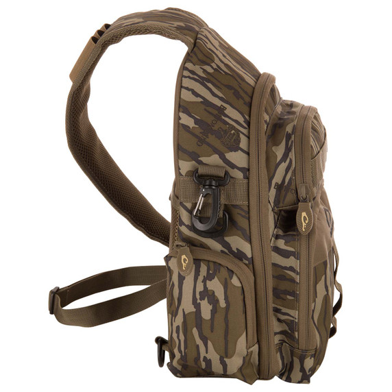 Left Side Image of the Drake Waterfowl Hardline Sling Pack.