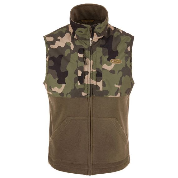 Image of the Drake Waterfowl MST Eqwader Vest in Woodland Camo