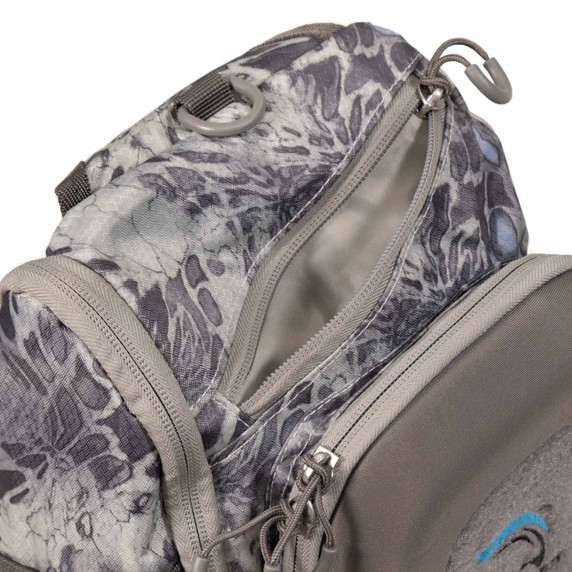 Top pocket image of the Fishtacker Riverpath Chest Pack.
