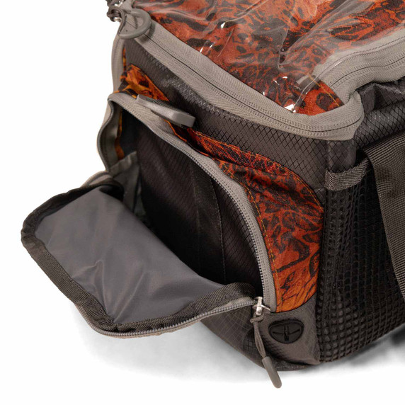 Front open pocket image of the FishTacker Superday Tackle Bag.