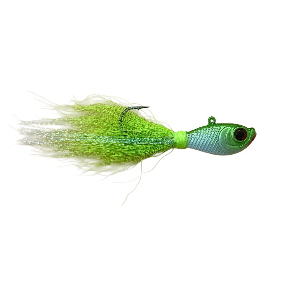 Head Hunter Lures Bucktail Jig in Chartreuse