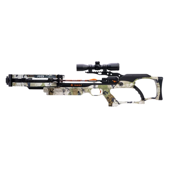 Left Side Image of the Ravin R8 XK7 Camo Crossbow.