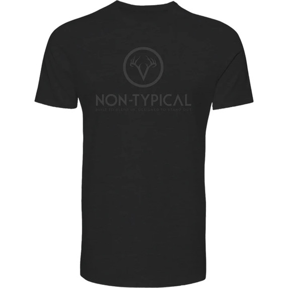 Image of the Drake Non-Typical Logo T-Shirt in Jet Black