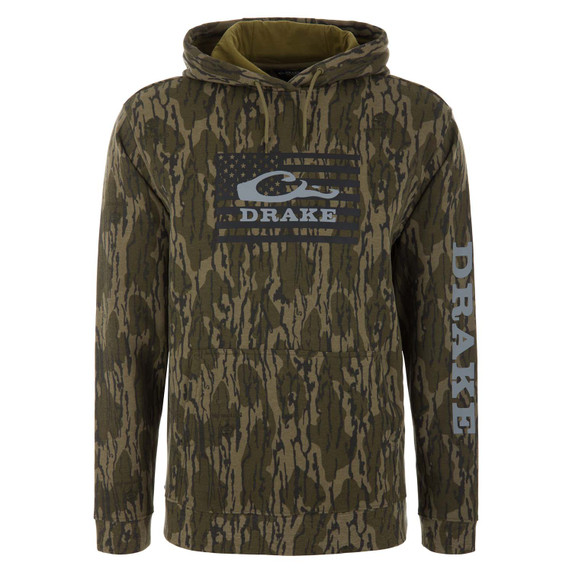 Image of the Cotton Logo Work Hoodie in Mossy Oak Original Bottomland