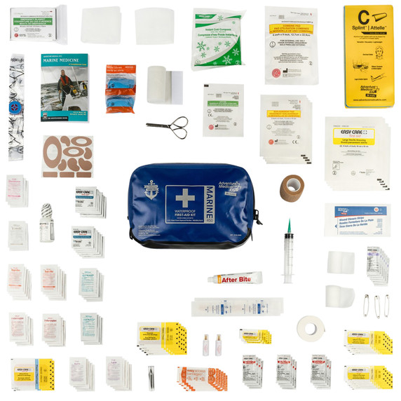 Insides of the Adventure Medical Kits Marine 450 Medical Kit.