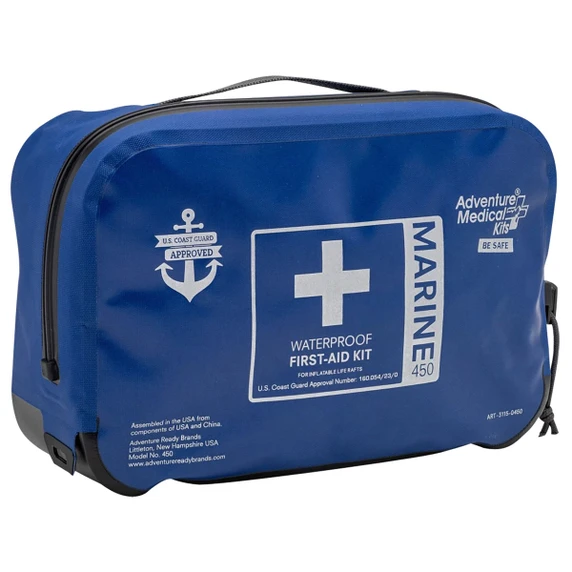 Angled Image of the Adventure Medical Kits Marine 450 Medical Kit.