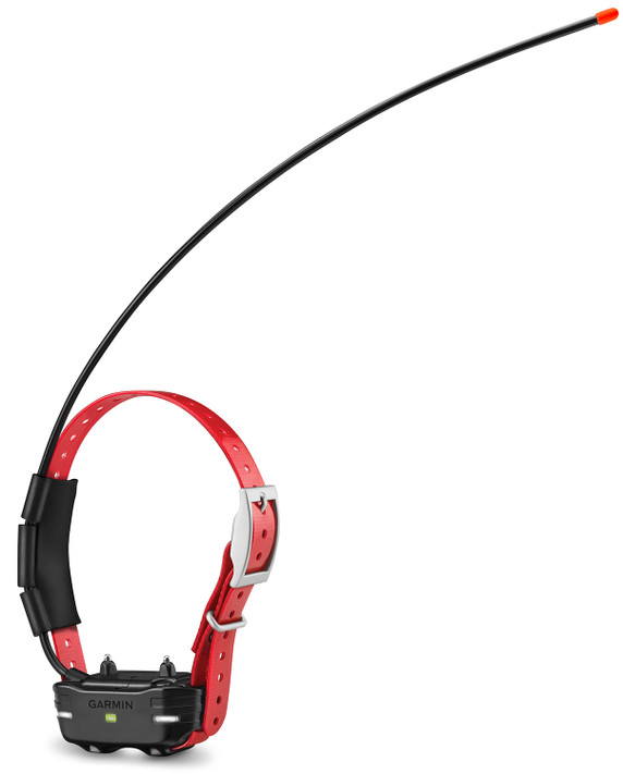 Tilted image of the Garmin TB 10 Dog Device.