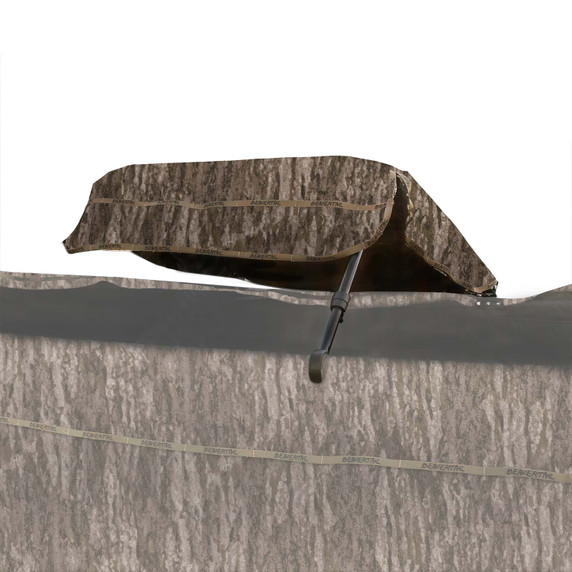 Image of the Beavertail 1400/1600 Boat Blind Flip Lid in Mossy Oak Bottomland