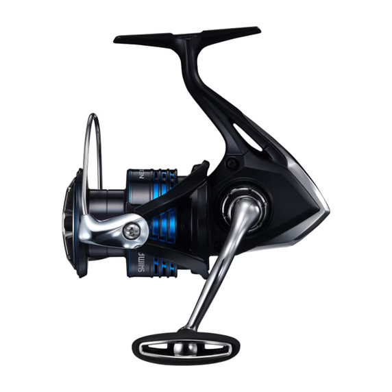 Left Side Image of the Shimano Nexave Spinning Reel.