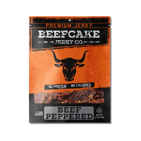 Image of the Beefcake Jerky Co. Beef Peppered Jerky - 2.7 oz.